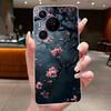 Phone Case For Huawei Pura 70 Pro Plus 70Pro+ 5G Simplicity Luxury Butterfly Flowers Transparent Casing Soft Silicone Back Cover