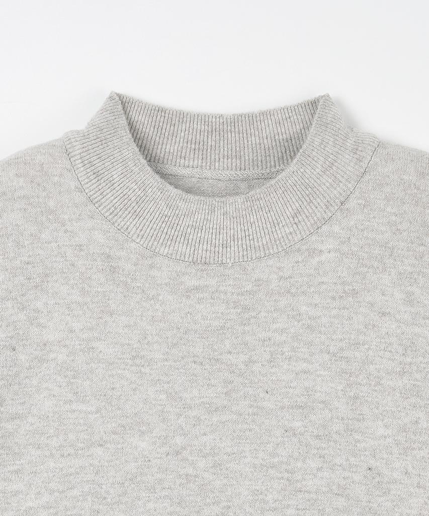 NODU Mock Neck Turtleneck Knit [Ivory]
