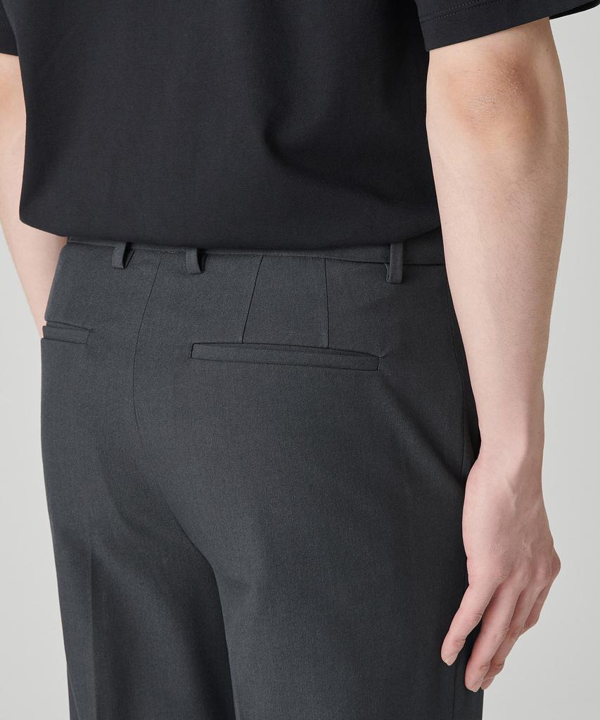 MUSINSA STANDARD Straight Hidden Banding Slacks [Gray]