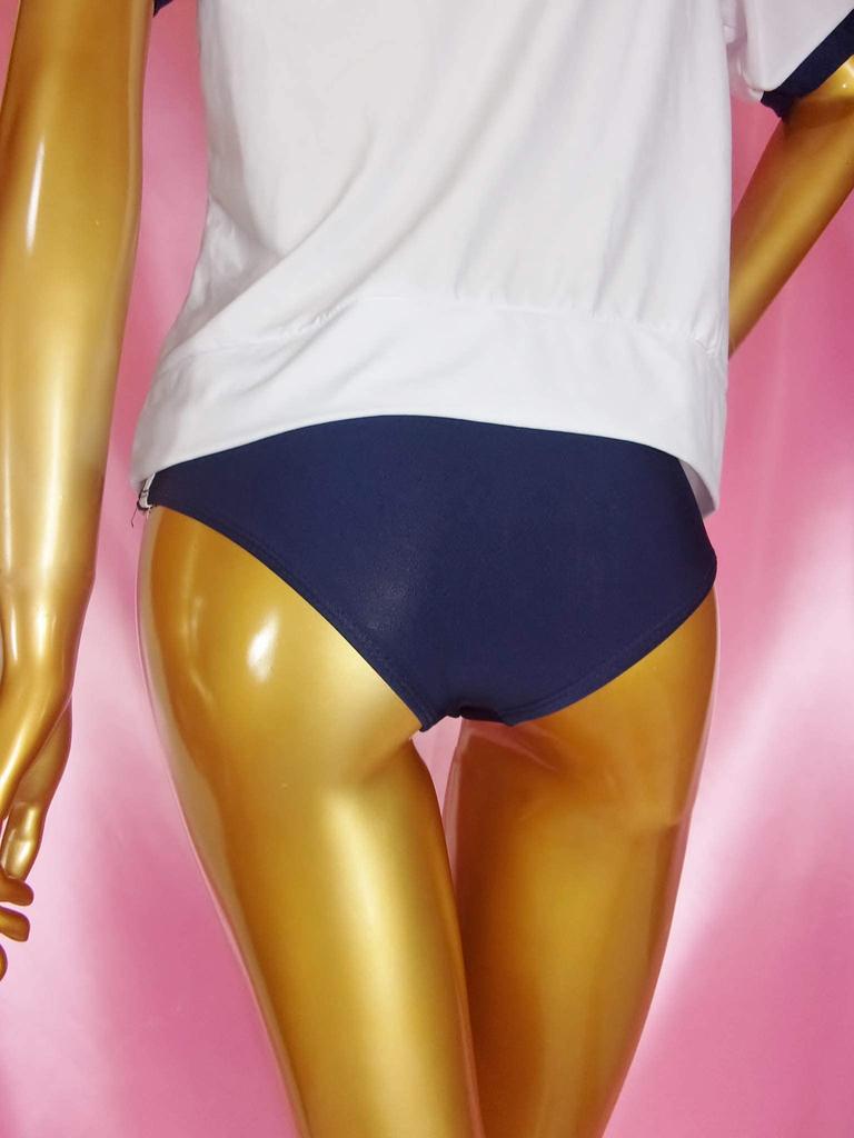 Noxruna Gymnastics Uniform and Bloomer Sexy for Photo and Navy Size L Set, Adults, Cosplay, Shoots, Events, Blue,