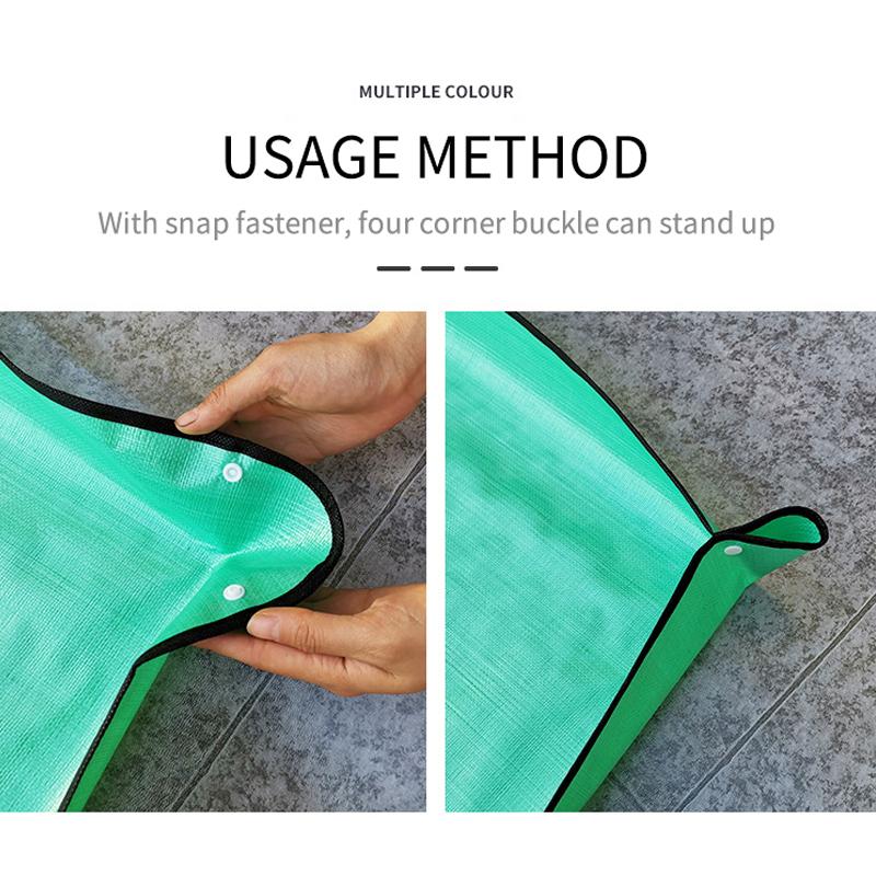 Pflanzmatte 50 cm - 150 cm Garten-Blumenerde-Pad Faltbare Gartenpflanze Blumentopf Umpflanzen Wasserdichte Matten Pflanzenzubehör