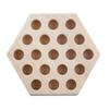 Hexagonal Shapes Wood Plier Racks Wood Pliers Storage Rack Practical Plier Organization Holders for Workbench
