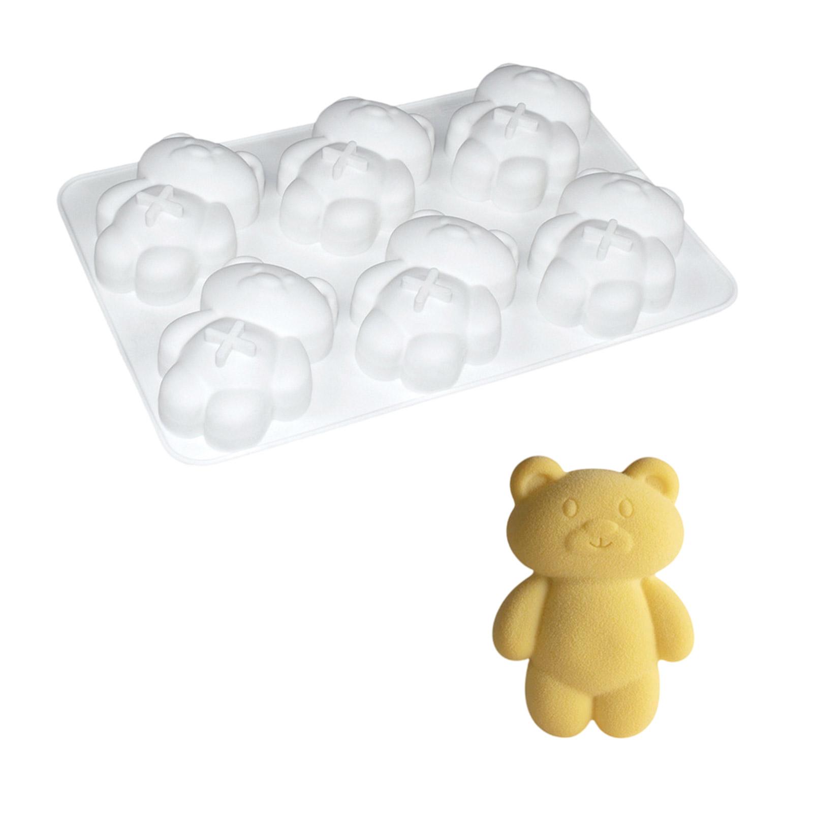 

Гибкая силиконовая форма для муссового торта, антипригарная форма для выпечки в форме медведя, жаропрочная посуда для выпечки, кухонные принадлежности