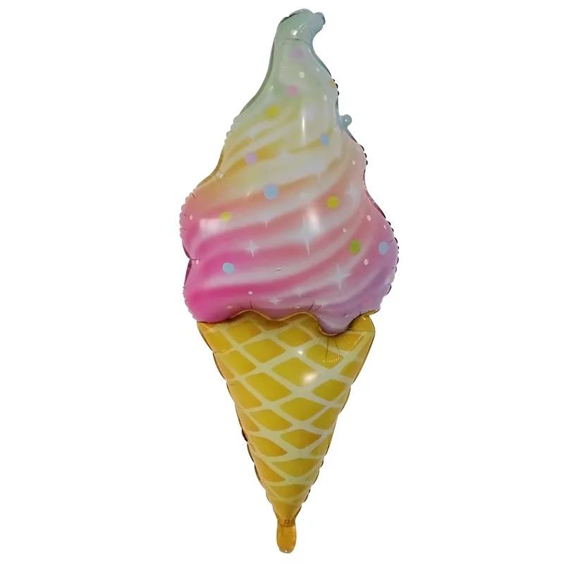 Donut Eiscreme Aluminiumfolienballon Sommer Dessert Ballon Geburtstagsparty Restaurant Dekoration Ballon