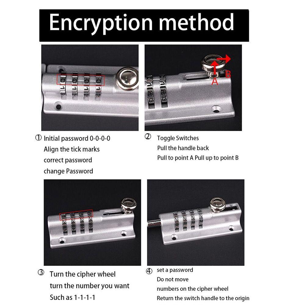 Locker Door Coded Lock Safety Furniture Drawer Lock Password Lock Combination Lock Digit Padlock