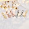 S925 Sterling Silver Heart-shaped Ear Buckle Women's Korean Small Fresh Earrings Earrings Temperament Diamond-set Love Earrings Jewelry 2026
