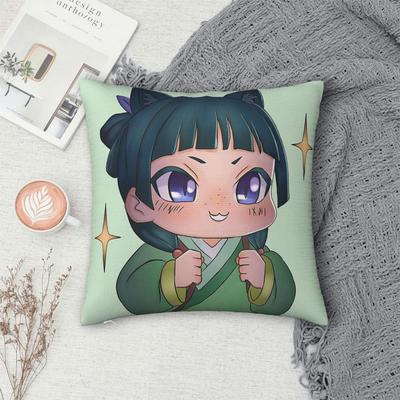 The Apothecary Diaries Maomao Anime Square Pillowcase Pillow Cover Cushion Zip Decorative Comfort Throw Pillow for Home Room