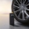 Battery-powered compressor, tire pump with display, 50W, 4000mAh - black