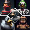 Klassische Horrorfilmfigur Ente Halloween Horrorfilm Ente Büro Schreibtisch Auto Armaturenbrett Dekoration Halloween Sammlerstück