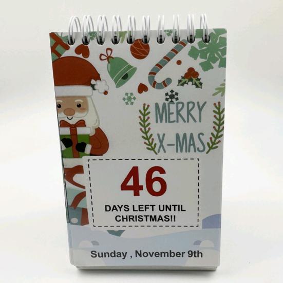 Christmas Tear-Off Countdown Calendar 2025 Desktop 100 Day Christmas Countdown Calendar Festival Advent Calendar for Home Decor Daily Countdown
