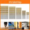 High Durability 50pcs Titanium Coated Hss High Speed Steel Drill Bit Set For Versatile Applications