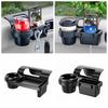 Plastic Car Door Cup Holder Black Phone Organizer New Window Drink Holder  Universal