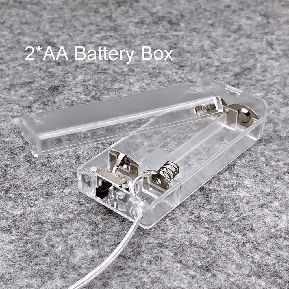 AA Battery ABS 2 3 Slot 2X 3X Battery Storage Boxes Battery Holder Battery Box Batteries Container