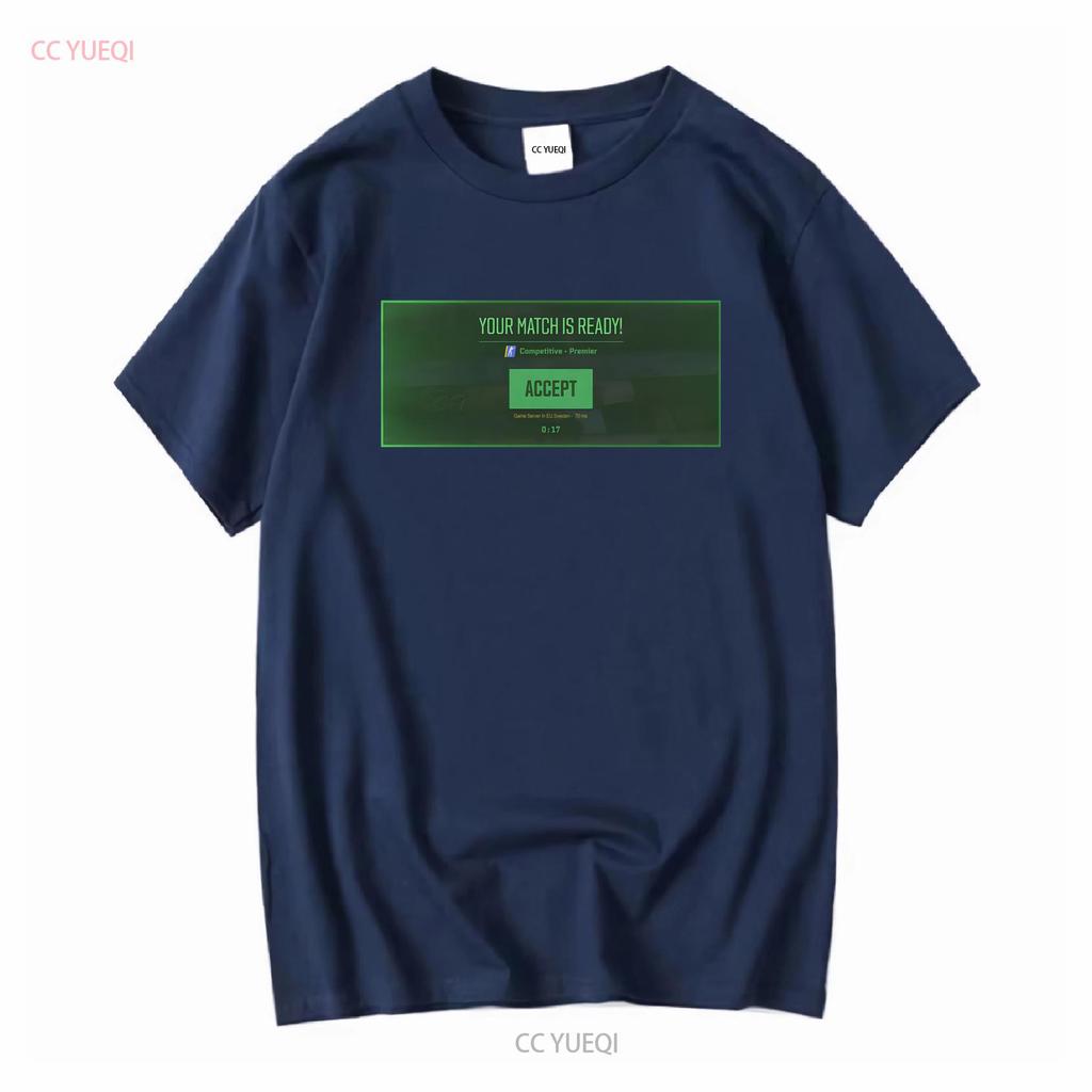 CS2 Gotowy na Mecz Koszulka S XXXL Różne Kolory Darmowa Wysyłka Długi lub Krótki Rękaw Vintage Wypłukany Streetwear Lekko Casualowy