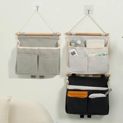 Waterproof Bedhead Hanging Storage Bag - Wall Door Mounted Underwear Organizer, Sundries Pouches & Closet Storage Bag for Home