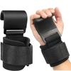 2Pcs Adjustable Steel Hook Grips Straps Weight Lifting Strength Training Gym Fitness Wrist Support Lift Strap Pull-up Hook