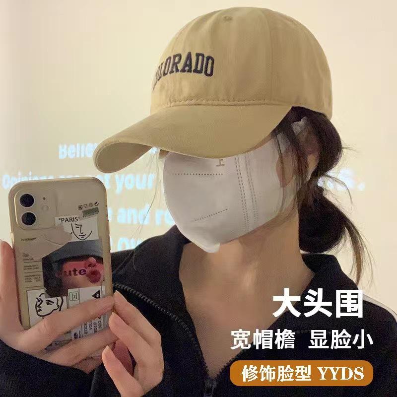 

Increase and deepen the baseball cap children s spring and summer new soft top cap trendy brand letter baseball cap wide brim display Adjustable хаки