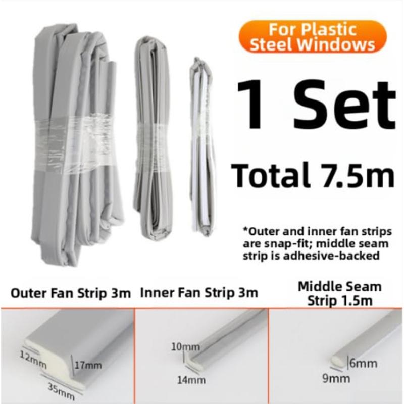 Professional Grade Sealing Strips for Sliding Window Optimized Z Shape Ensures Comfortable Indoor Climate