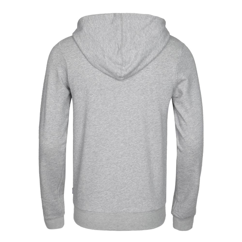 Adidas Neo Lifestyle Casual Series Letter Hooded Zipper Comfortable Sweatshirt Men Sweatshirt Gray BQ6822