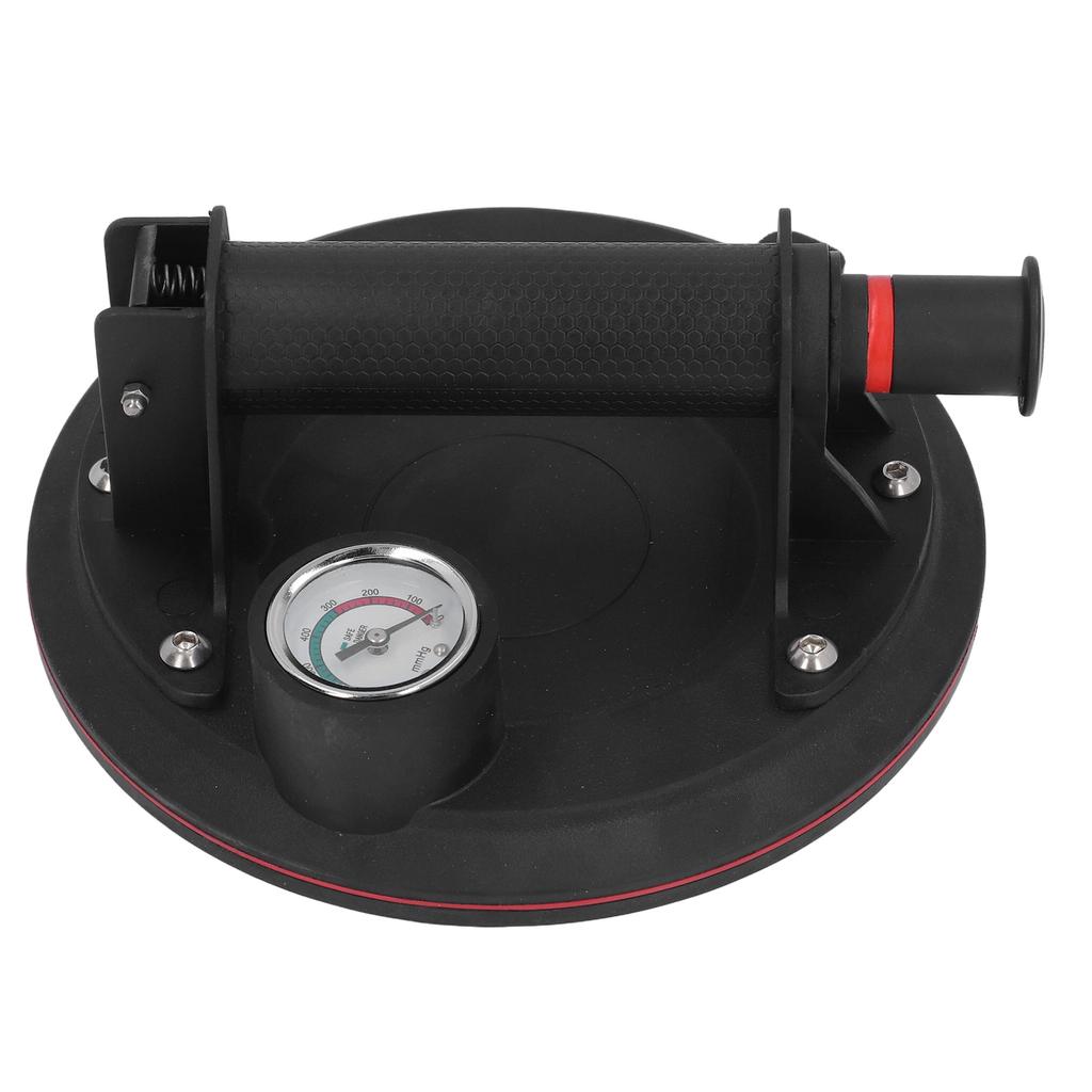 Glass Suction Cup 8 Inch 440LBS Load Capacity Industrial Vacuum Plate Handle Glass Holder with Pressure Gauge