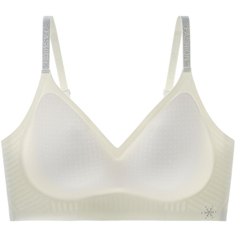 

Traceless small chest jelly strip soft support lifting and gathering anti-sagging Traceless breathable bra 2xl (recommended 67.5-75kg ) шампанського
