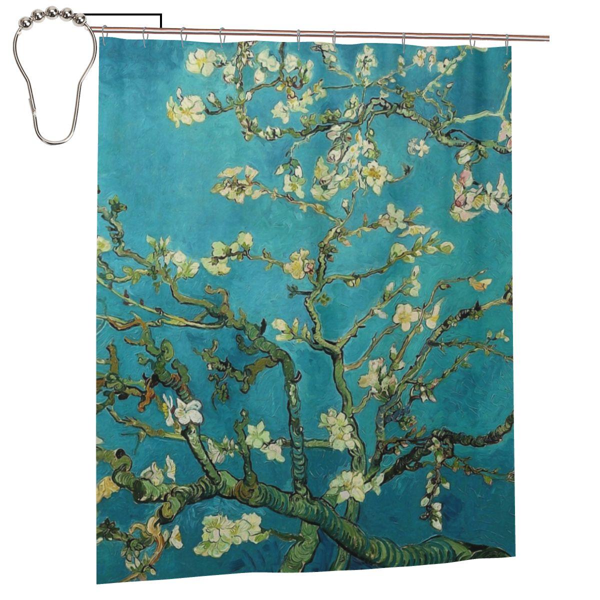 

Vincent Van Gogh Sunflowers Sun Flowersshower Curtain Bathroom Polyester Waterproof Bath Curtains With Hooks W60H190(CM)-1 Pcs