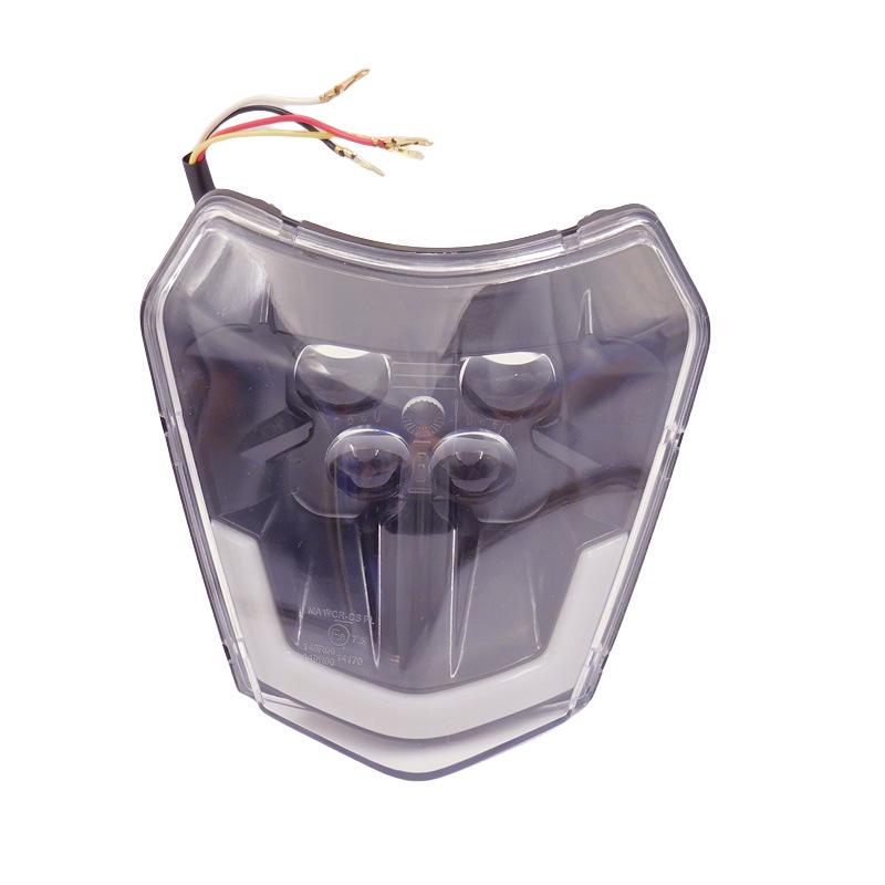 H22 LED Headlight Bulb with E-mark Lens, Daytime Running Light, High/Low Beam for KTM Enduro Motorcycle Modification.