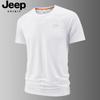 JEEP SPIRIT Men's Quick-Dry Ice Silk Stretch Sports T-Shirt