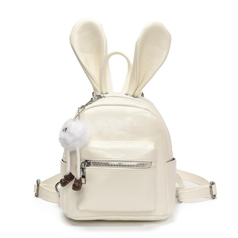 Cute rabbit ears small backpack 2025 new Mori sweet girl fashion niche versatile travel backpack