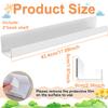 2/4Pcs Magnetic Book Shelf Acrylic Floating Book Display Shelf Whiteboard Ruler Pen Storager Rack for Kids Room Classroom Fridge
