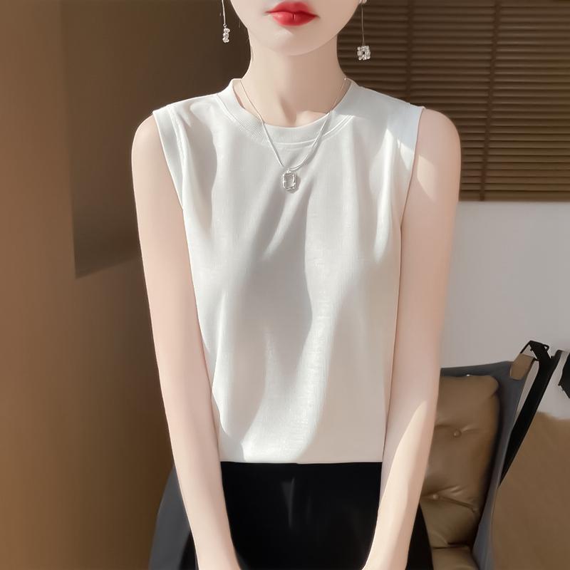 

Женская летняя футболка с коротким рукавом, 50% шелка тутового дерева и полиэстера | Легкий дышащий облегающий повседневный топ M теплый белый