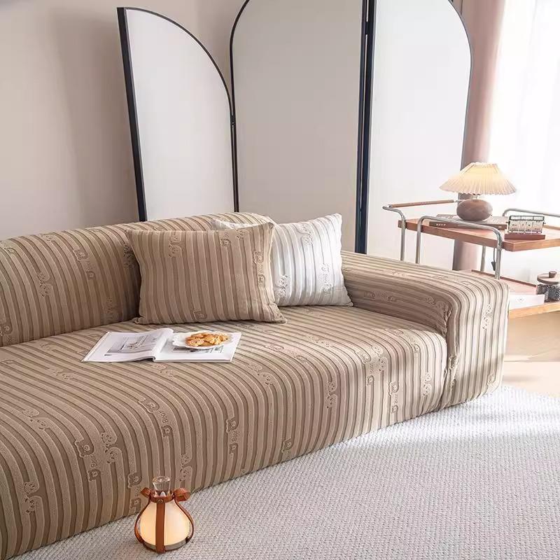 

Чехол для дивана, универсальный пылезащитный чехол на все сезоны, эластичный и нескользящий чехол для дивана с полным покрытием, интегрированный чехол M Size [Curve Measurement 140-180cm Sofa]