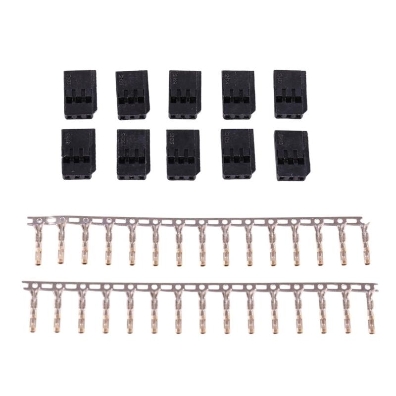 

10 Pair Plastic Servo Plug Featuring Quick Installation Battery Lock and Pin For Futaba JR Remote Aircraft Accessories