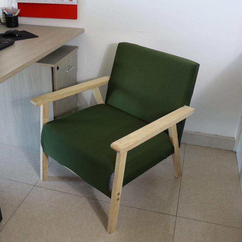 Elastic Single Sofa Cover Solid Universal Wood Chair Cover High Stretch Hotel Living Room Furniture Arm Chair Protector Cover