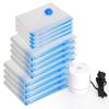 12-Piece Compression Bag Set Electric Pump Clothing Bags Bedding 12 Pieces Vacuum Pack Storage Small Item Space-Saving Dust-Proof Moisture-Proof (4) +
