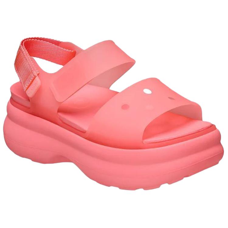 Crocs Zhuo Cool One Strap Sandals 6cm Women's Guava Powder 212651-6UI