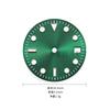 NH35 28.5mm Green Luminous Dial Mariner Watch Dial Suitable for NH35 NH36 4R36 Movement Watch Accessories Watch Repair Tools