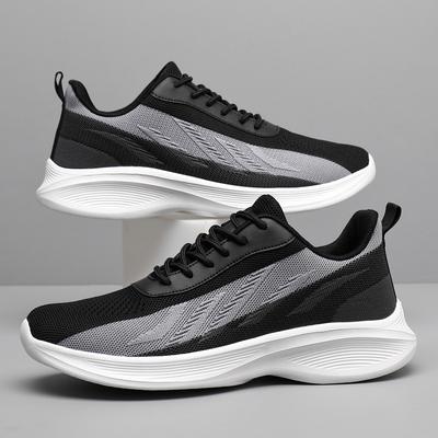 Men's Shoes Summer Breathable Large Size Fly-woven Shoes Lace-up Running Mesh Casual Shoes Men's 48 Sports Shoes Men's