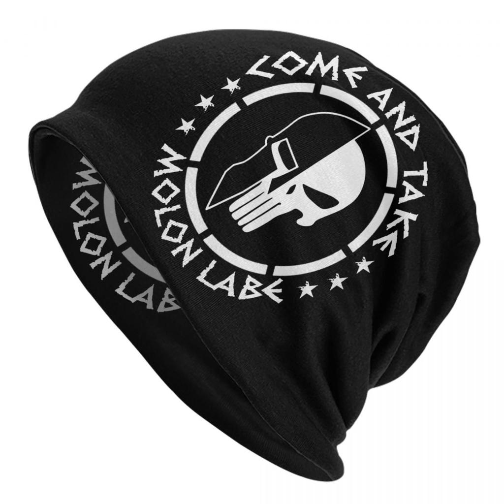 Custom Warrior Of Sparta Beanie Cap Unisex Winter Bonnet Homme Knitted Hats Cool Outdoor Ski Spartan Skullies Beanies Caps