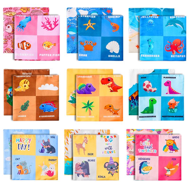 Bezpečné pro děti Odolné Vysoce kvalitní Krabička na trhací ubrousky Puzzle pro kojence Vzdělávání od útlého věku Styl Montessori Látkové hračky pro děti