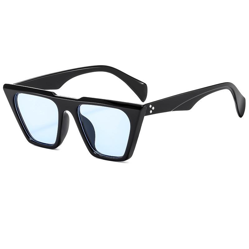 

1Pc High-End Black Frame Cat-Eye Sunglasses, Fashionable and Cool, Suitable for Everyday Outings and Partying, Unisex