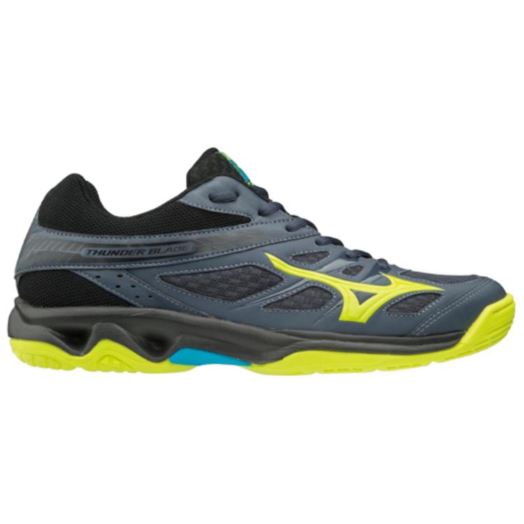 Mizuno Thunder Blade Versatile Comfortable Breathable Lightweight Training Shoes Unisex Sneakers Gray Green V1GA177047
