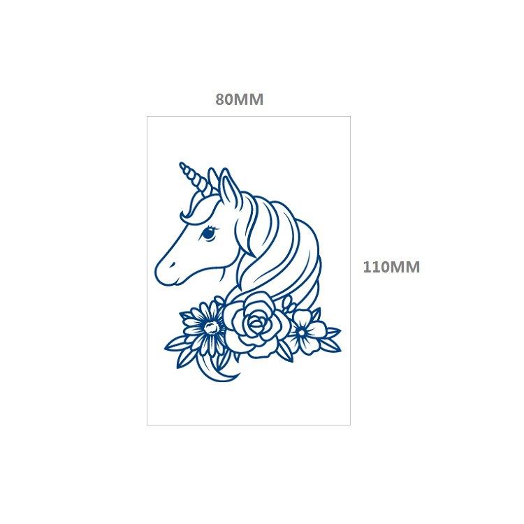 Emmy Lines Princess Small Pattern Herbal Gradual Change Semi-Permanent Waterproof Tattoo Sticker Simulation Tattoo Sticker