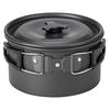 Portable Camping Pot with Lid and Folding Handle Camping Cookware Non-Stick Outdoor Cooking Pot for Camping Hiking