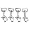 4 STÜCKE Karabinerhaken Quadratischer Ring Einzelkopf Haustierschnalle Edelstahl für Geldbörse Rucksack