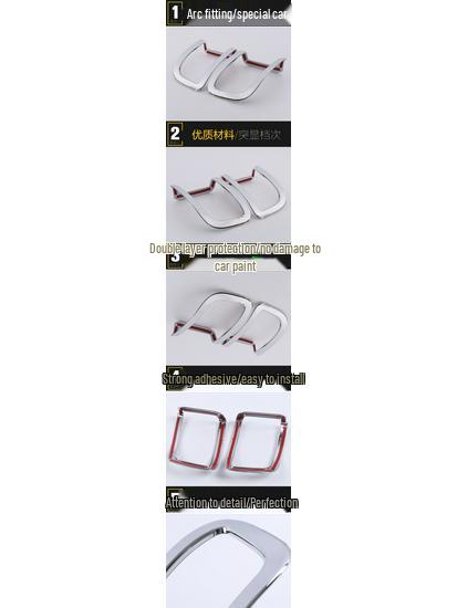 16 Tira Decorativa da Luz de Nevoeiro Traseira do Land Cruiser para Porta-Malas