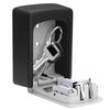 Waterproof Alloy Key Lock Box Modern 4-Digit Combination Safe Box Outdoor Wall Mount House Key Organizer Container 121x90x40mm