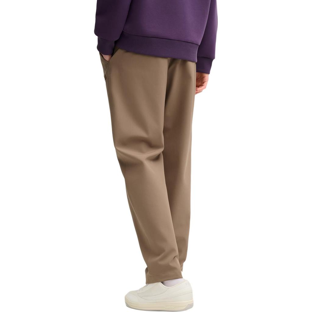 FILA Simple Comfortable Versatile Straight Leg Casual Pants Men bottoms Sand-Bean-Brown F11M518802FBN