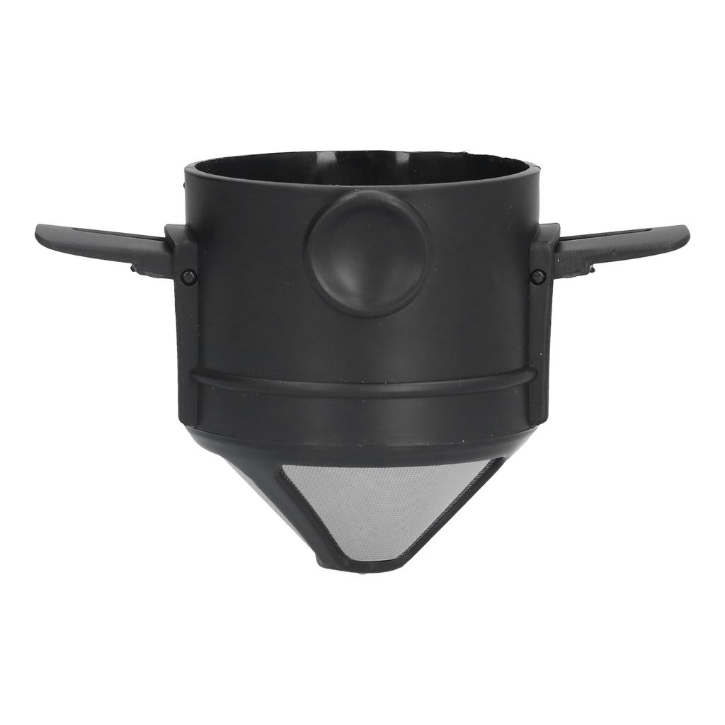 Kegelförmiger Kaffeefilter Edelstahl Faltbar 2-lagiger Kaffeetropfer Werkzeug für Heim- und Bürogebrauch