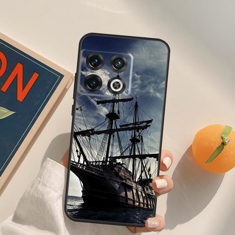 

Sailing Pirate Ship Boat Case For OnePlus 12R 13R 13T 10R 15 13 12 11 10T 8T Nord CE 4 3 2 Lite N20 N30 Nord 5 Cover OnePlus 12R